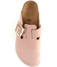 Birkenstock Women's Boston Big Buckle Nubuck Clogs
