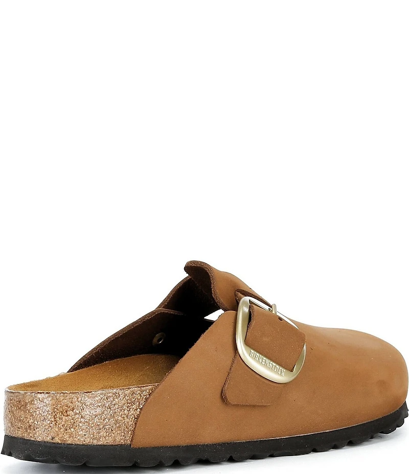 Birkenstock Women's Boston Big Buckle Nubuck Tonal Footbed Clogs