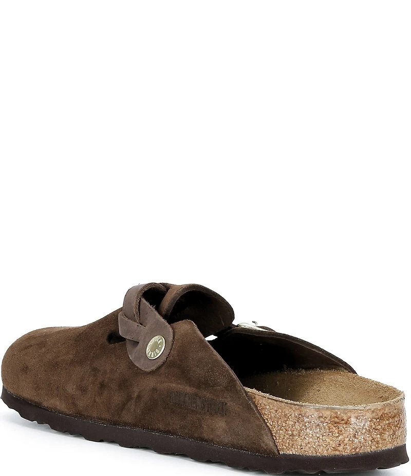 Birkenstock Women's Boston Braid Strap Suede Clogs