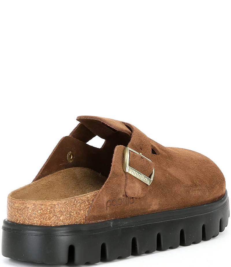 Birkenstock Papillio by Birkenstock Women's Boston Chunky Suede Platform Clogs