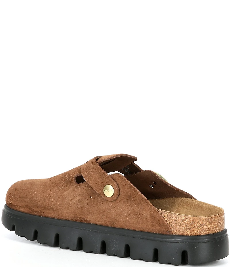 Birkenstock Papillio by Birkenstock Women's Boston Chunky Suede Platform Clogs