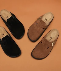 Birkenstock Papillio by Birkenstock Women's Boston Chunky Suede Platform Clogs