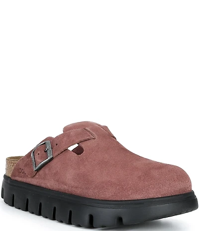 Birkenstock Papillio by Birkenstock Women's Boston Chunky Suede Platform Clogs