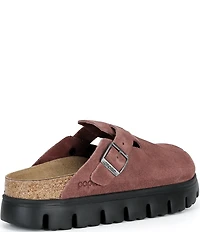 Birkenstock Papillio by Birkenstock Women's Boston Chunky Suede Platform Clogs