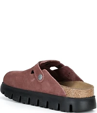 Birkenstock Papillio by Birkenstock Women's Boston Chunky Suede Platform Clogs