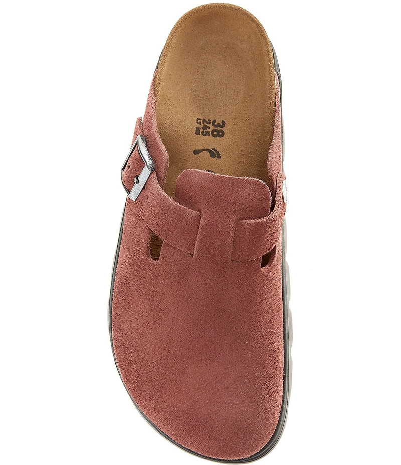 Birkenstock Papillio by Birkenstock Women's Boston Chunky Suede Platform Clogs