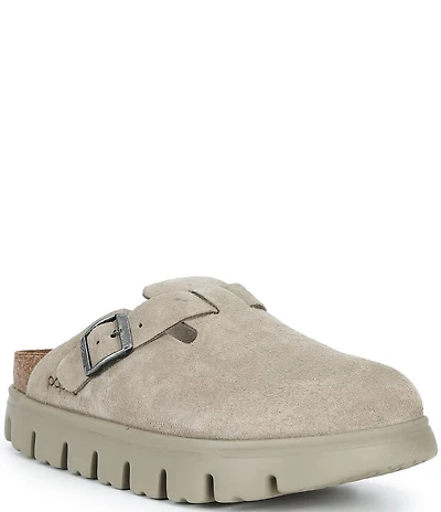 Birkenstock Papillio by Birkenstock Women's Boston Chunky Suede Platform Clogs