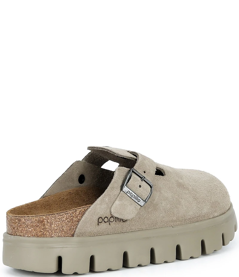 Birkenstock Papillio by Birkenstock Women's Boston Chunky Suede Platform Clogs