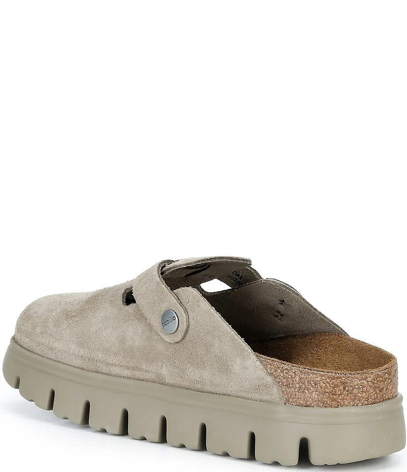 Birkenstock Papillio by Birkenstock Women's Boston Chunky Suede Platform Clogs