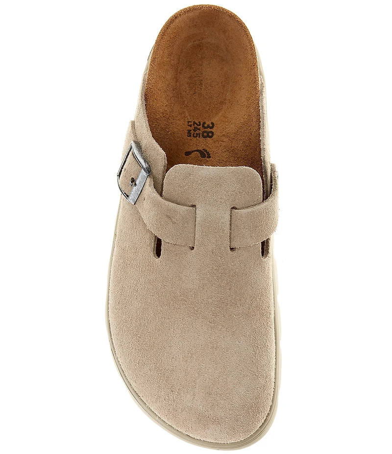 Birkenstock Papillio by Birkenstock Women's Boston Chunky Suede Platform Clogs