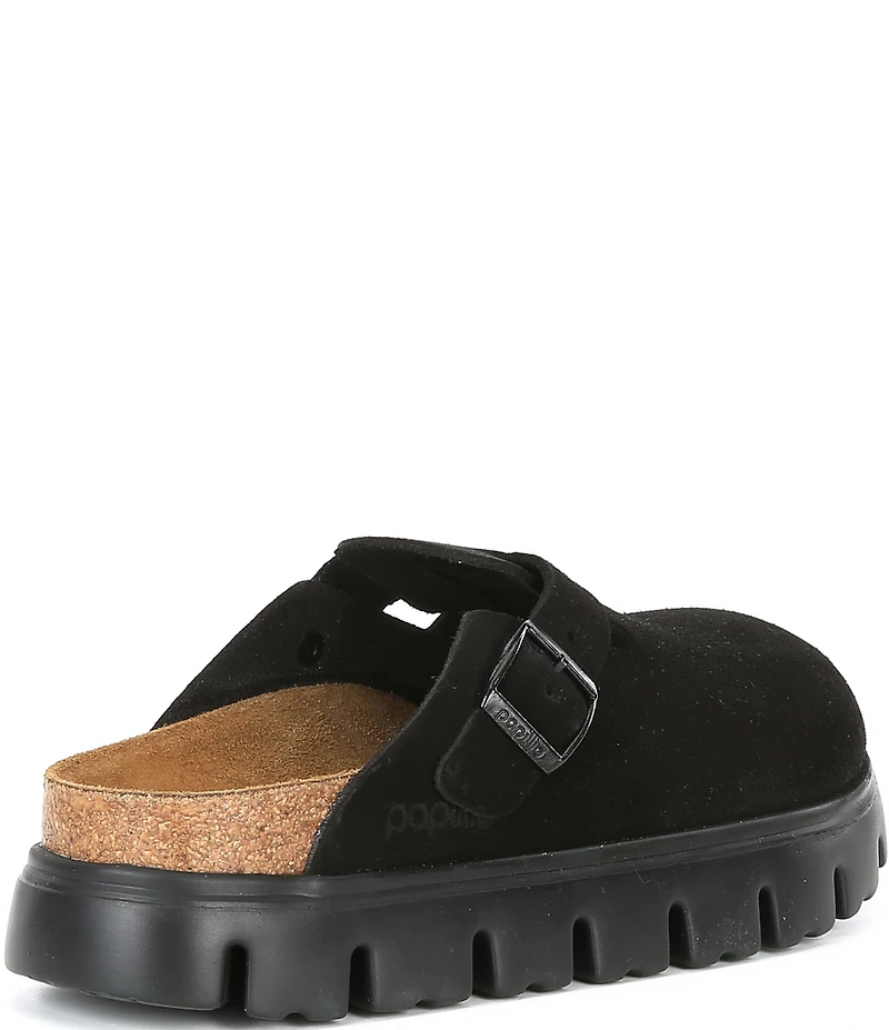 Birkenstock Women's Boston Chunky Suede Platform Clogs