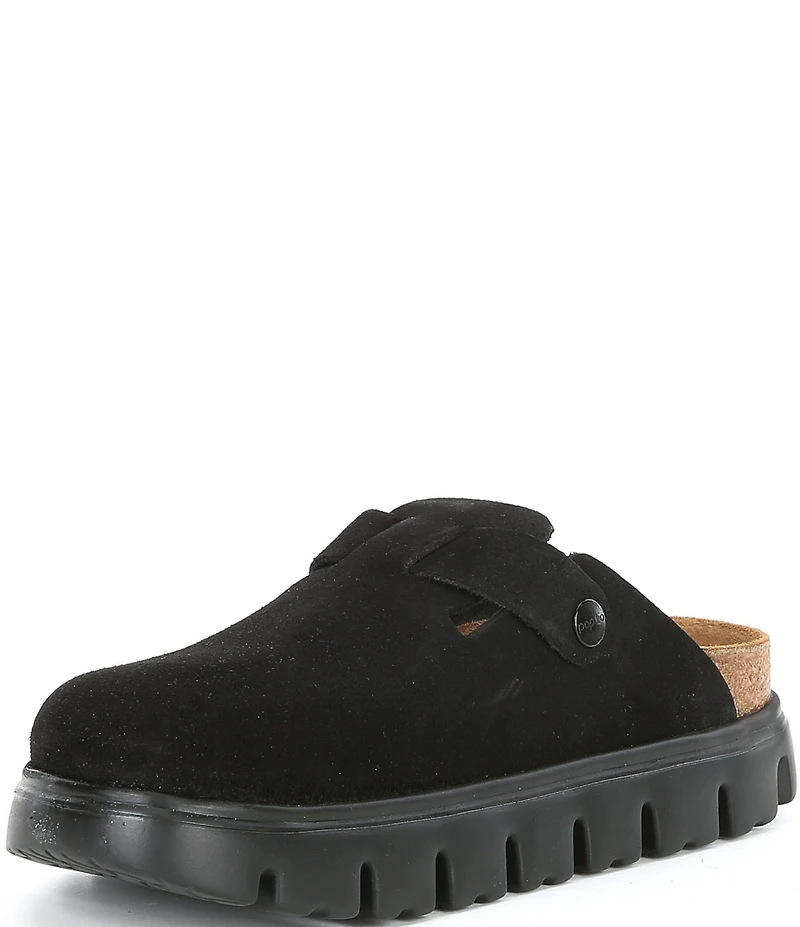 Birkenstock Women's Boston Chunky Suede Platform Clogs