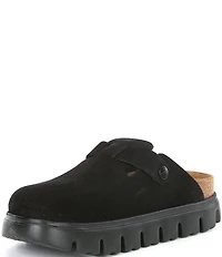 Birkenstock Women's Boston Chunky Suede Platform Clogs