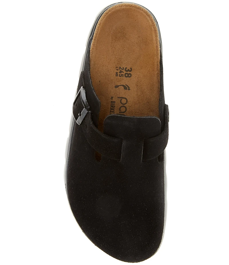 Birkenstock Women's Boston Chunky Suede Platform Clogs