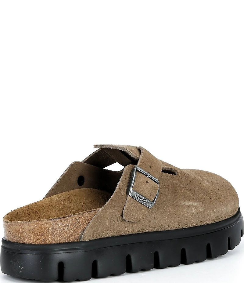 Birkenstock Papillio by Birkenstock Women's Boston Chunky Suede Platform Clogs