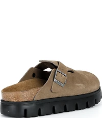 Birkenstock Papillio by Birkenstock Women's Boston Chunky Suede Platform Clogs