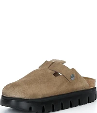 Birkenstock Papillio by Birkenstock Women's Boston Chunky Suede Platform Clogs