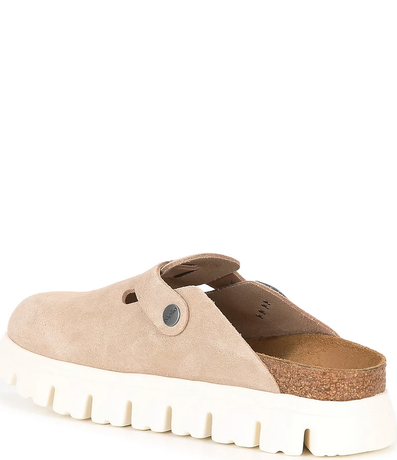 Birkenstock Papillio by Birkenstock Women's Boston Chunky Suede Platform Clogs