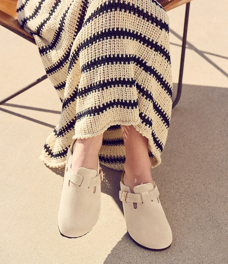 Birkenstock Women's Boston Suede Clogs