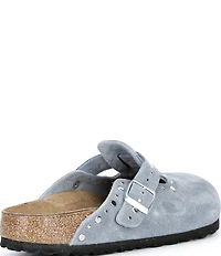 Birkenstock Women's Boston Suede Rivet Studded Clogs
