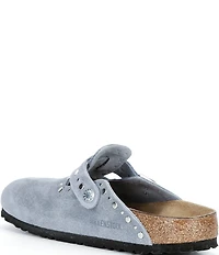 Birkenstock Women's Boston Suede Rivet Studded Clogs