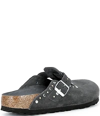 Birkenstock Women's Boston Suede Rivet Studded Clogs
