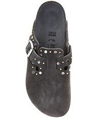 Birkenstock Women's Boston Suede Rivet Studded Clogs