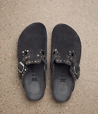 Birkenstock Women's Boston Suede Rivet Studded Clogs