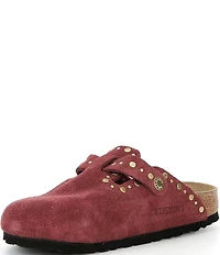 Birkenstock Women's Boston Suede Rivet Studded Clogs