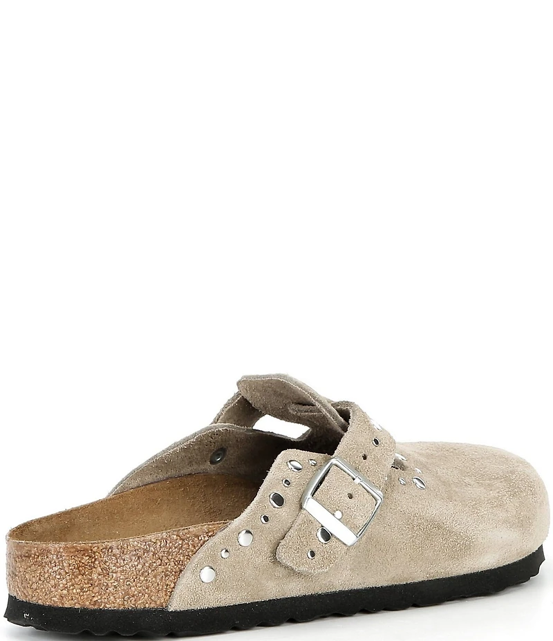Birkenstock Women's Boston Suede Rivet Studded Clogs