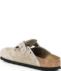 Birkenstock Women's Boston Suede Rivet Studded Clogs