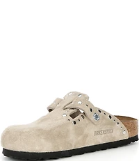 Birkenstock Women's Boston Suede Rivet Studded Clogs