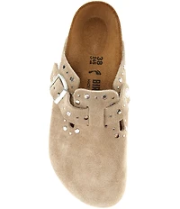 Birkenstock Women's Boston Suede Rivet Studded Clogs