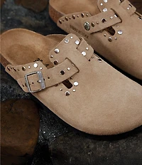 Birkenstock Women's Boston Suede Rivet Studded Clogs