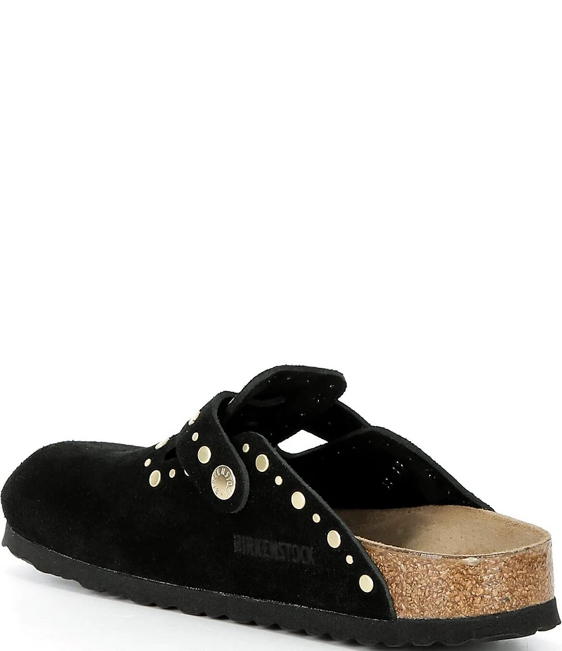 Birkenstock Women's Boston Suede Rivet Studded Clogs
