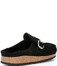 Birkenstock Women's Buckley Suede Shearling Clogs