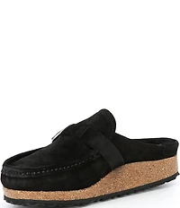 Birkenstock Women's Buckley Suede Shearling Clogs