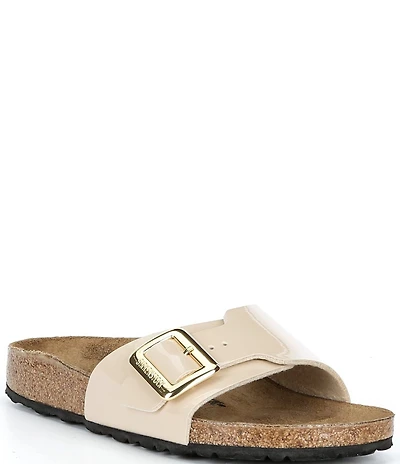 Birkenstock Women's Catalina Luxe Buckle Patent Slide Sandals