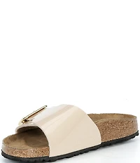 Birkenstock Women's Catalina Luxe Buckle Patent Slide Sandals