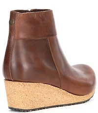 Papillio by Birkenstock Ebba Leather Platform Wedge Booties