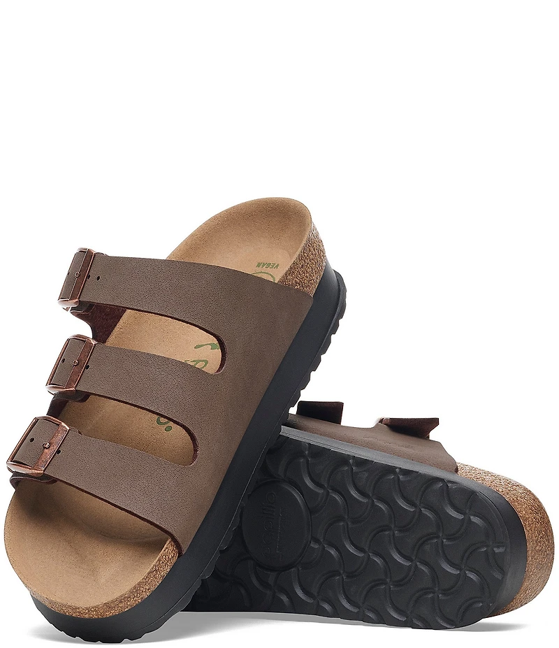 Birkenstock Women's Florida Flex Platform Triple Strap Slide Sandals