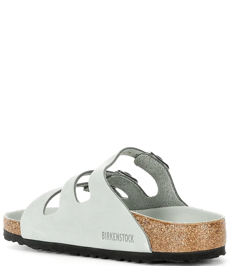 Birkenstock Women's Florida Nubuck Triple Strap Slide Sandals
