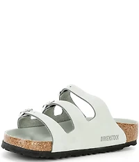 Birkenstock Women's Florida Nubuck Triple Strap Slide Sandals