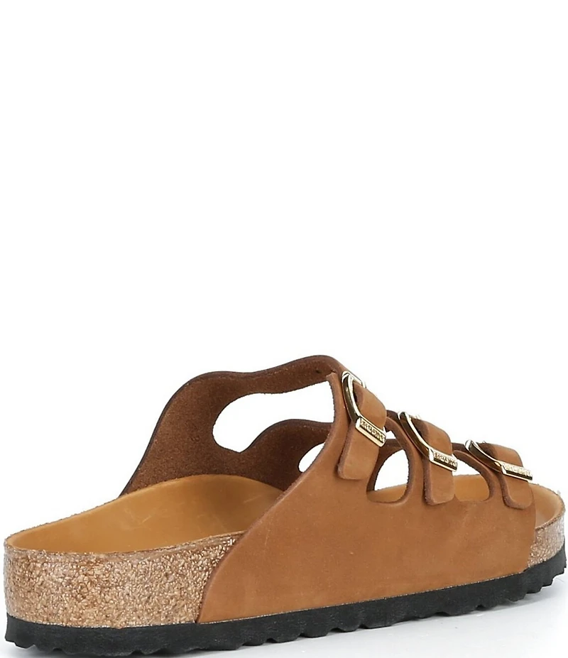 Birkenstock Women's Florida Nubuck Triple Strap Slide Sandals
