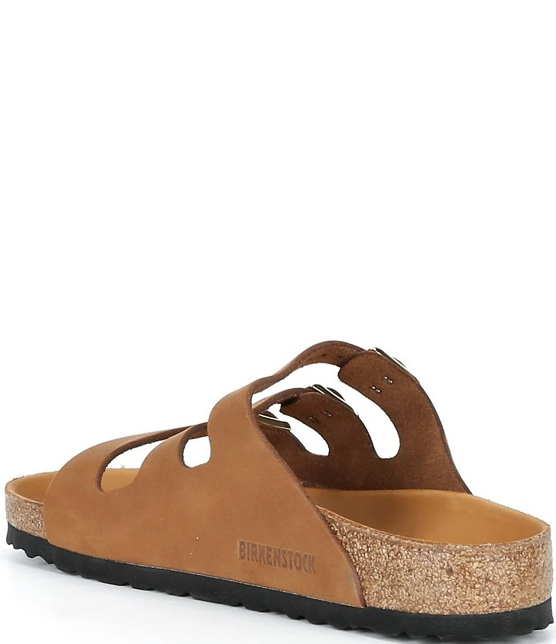 Birkenstock Women's Florida Nubuck Triple Strap Slide Sandals