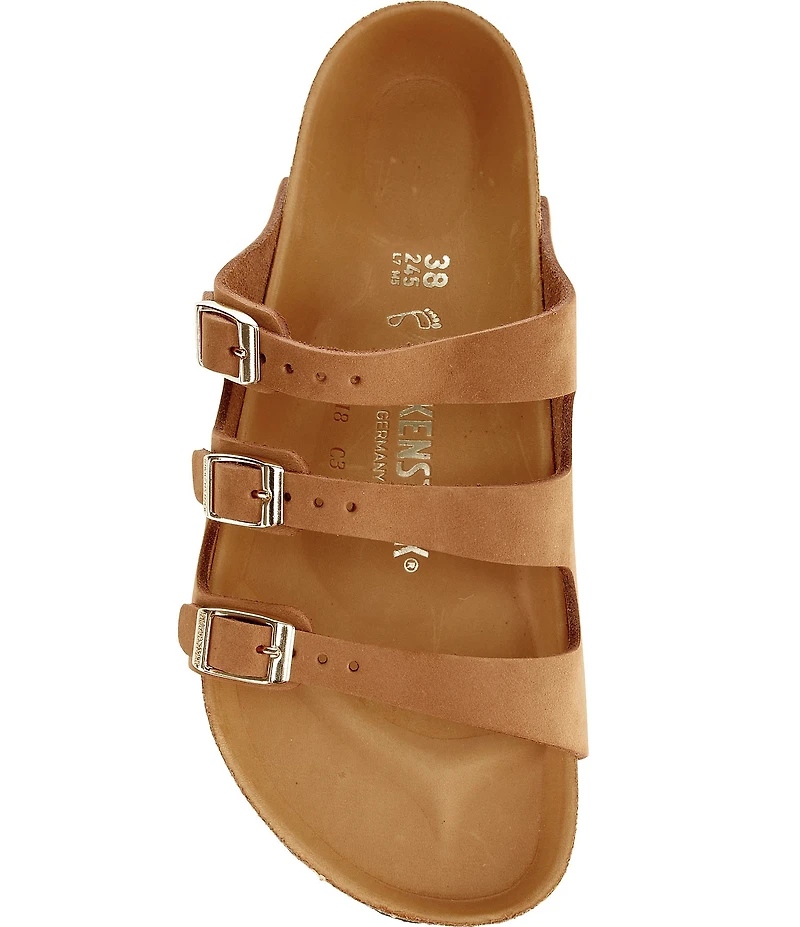 Birkenstock Women's Florida Nubuck Triple Strap Slide Sandals