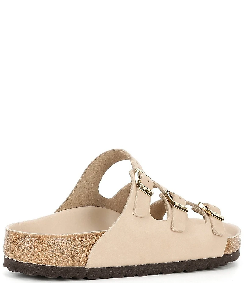 Birkenstock Women's Florida Nubuck Triple Strap Slide Sandals