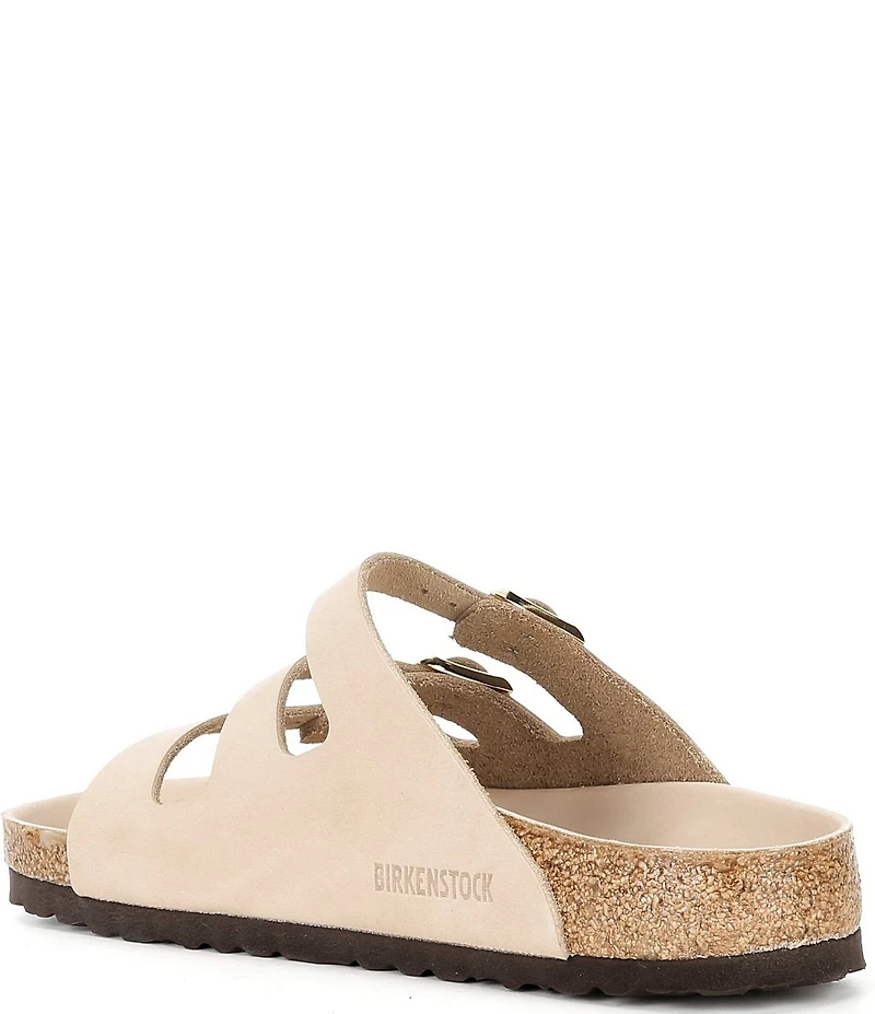 Birkenstock Women's Florida Nubuck Triple Strap Slide Sandals