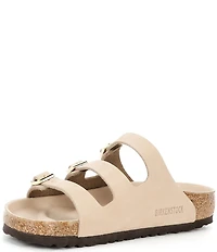 Birkenstock Women's Florida Nubuck Triple Strap Slide Sandals