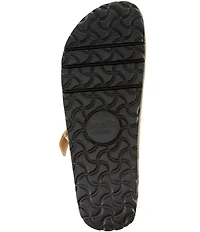 Birkenstock Women's Florida Platform Flex Nubuck Triple Strap Platform Slide Sandals